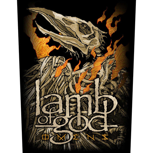 Een foto van een Back Patch van Lamb Of God.