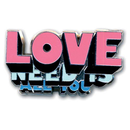 The Beatles Pin Badge: All you need is love