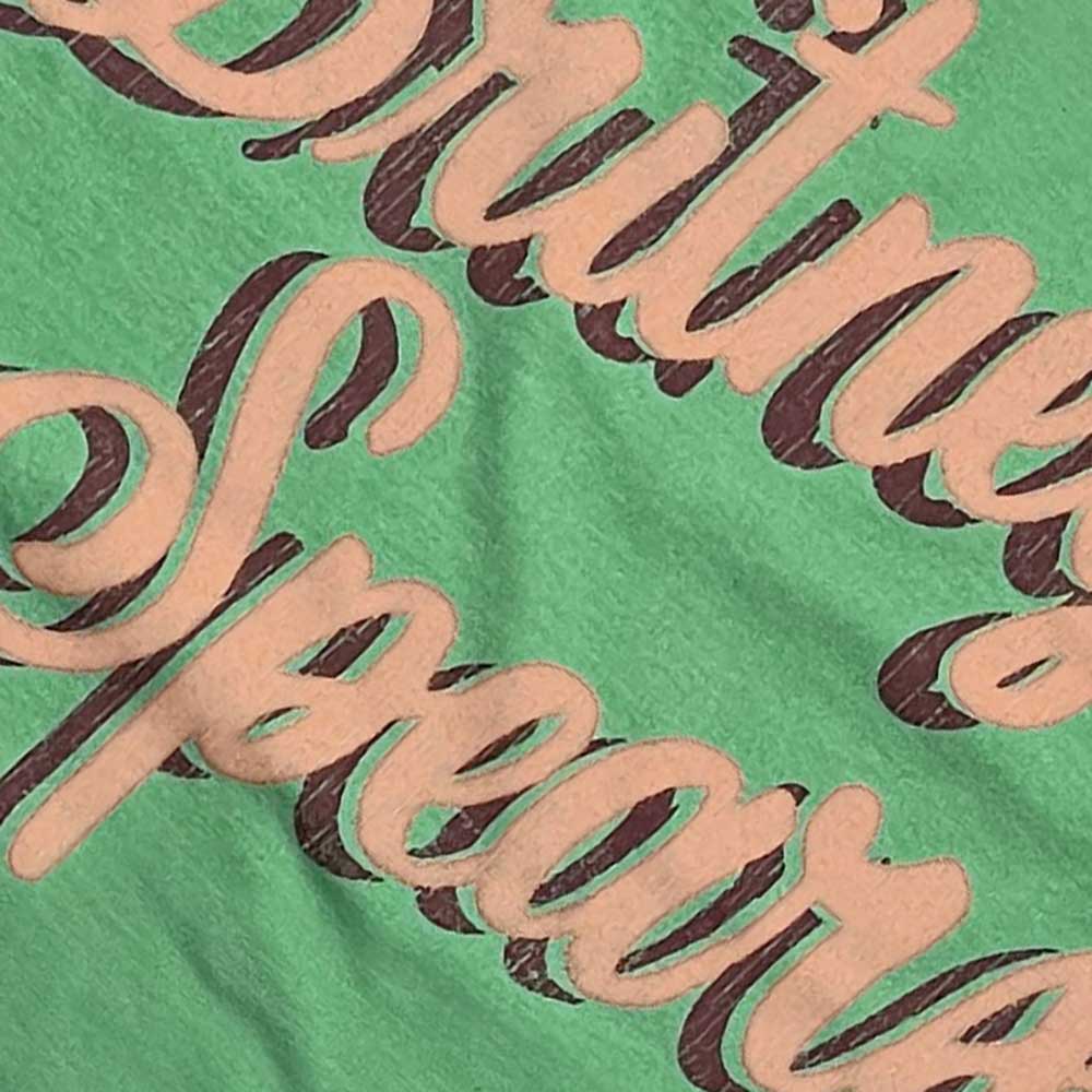 Britney Spears Unisex Ringer T-Shirt: Retro Text Ringer T-Shirt