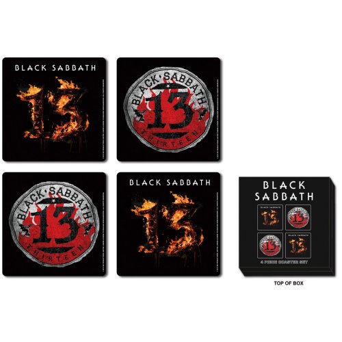 Black Sabbath Coaster Set: 13 Onderzetterset