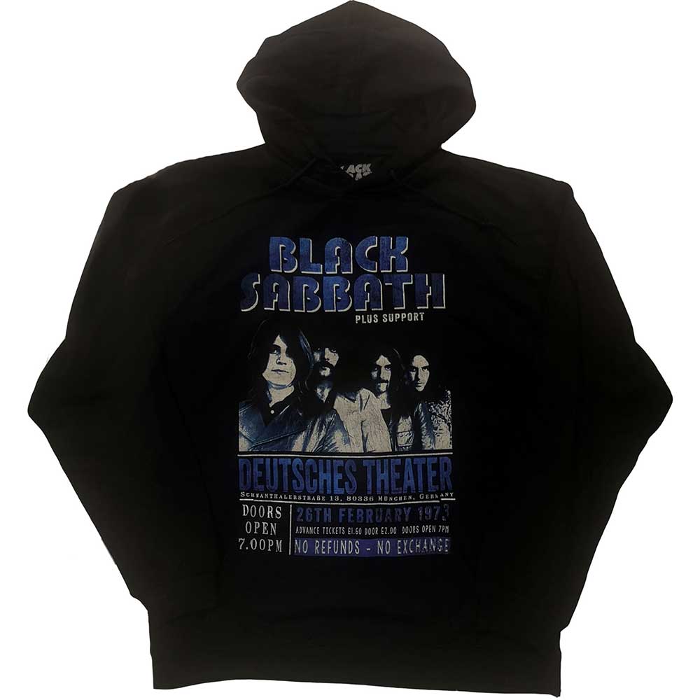 Black Sabbath Unisex Pullover Hoodie: Deutsches '73 (Eco-Friendly) Trui met capuchon