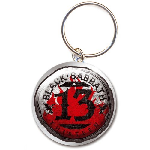 Black Sabbath Keychain: 13 Flame Circle (Photo-print) Sleutelhanger