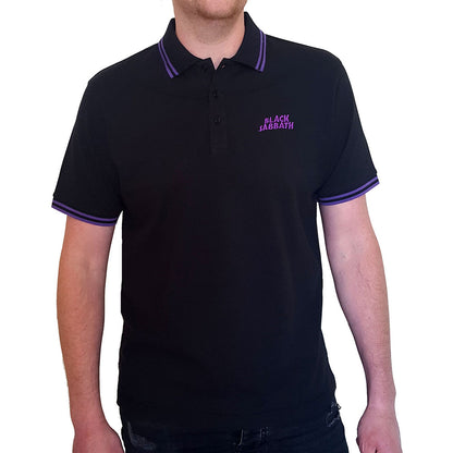 Black Sabbath Unisex Polo Shirt: Wavy Logo Polo Shirt