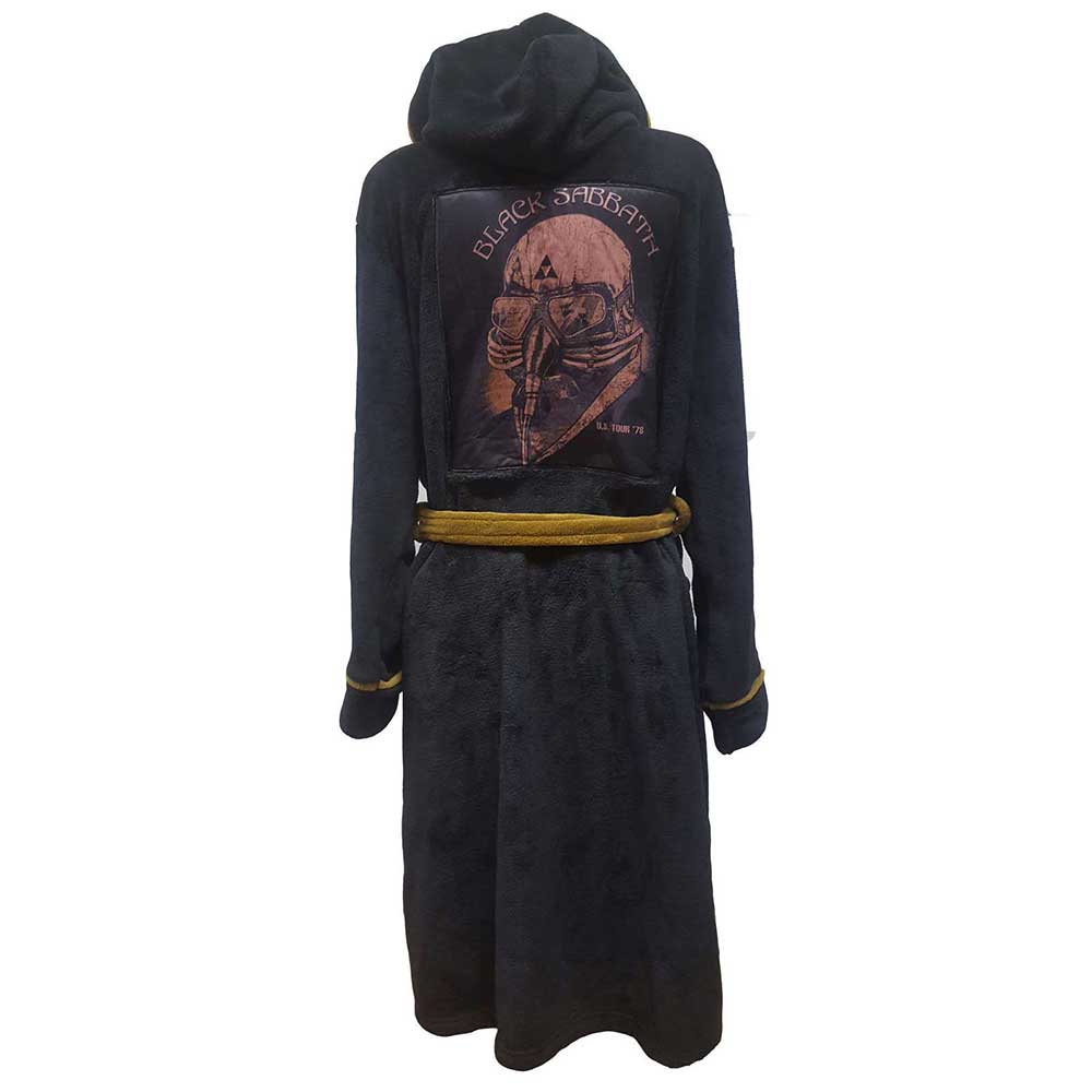 Black Sabbath Unisex Bathrobe: Us Tour 78 Avengers (Small - Medium) Bathrobe