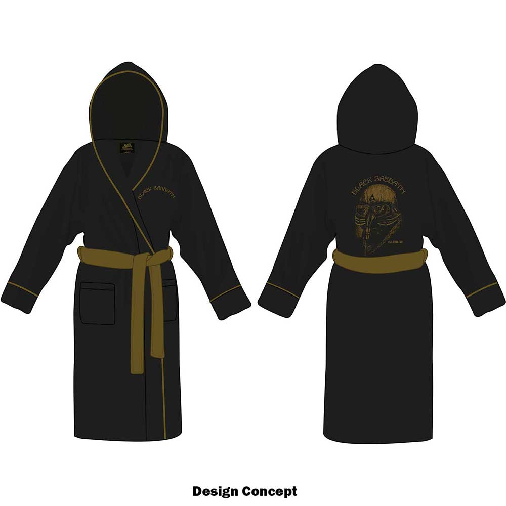 Black Sabbath Unisex Bathrobe: Us Tour 78 Avengers (Small - Medium) Bathrobe