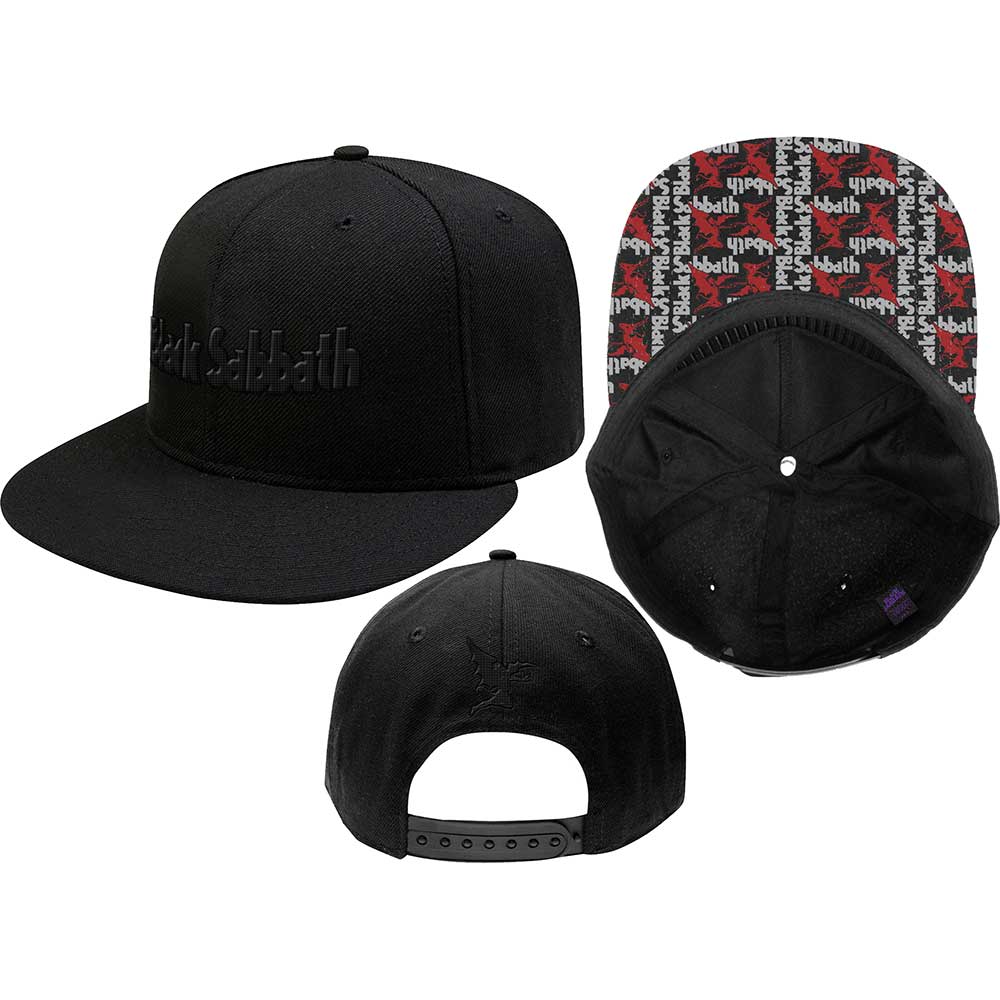 Black Sabbath Unisex Snapback Cap: Logo & Demon Snapback-pet