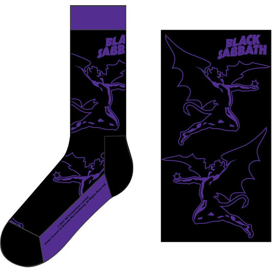 Black Sabbath Unisex Ankle Socks: Logo & Demon (UK Size 7 - 11) Enkelsokken