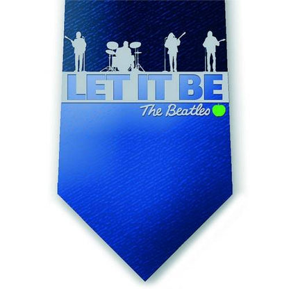 The Beatles Unisex Silk Neck Tie: Let It Be Band Zijden stropdas
