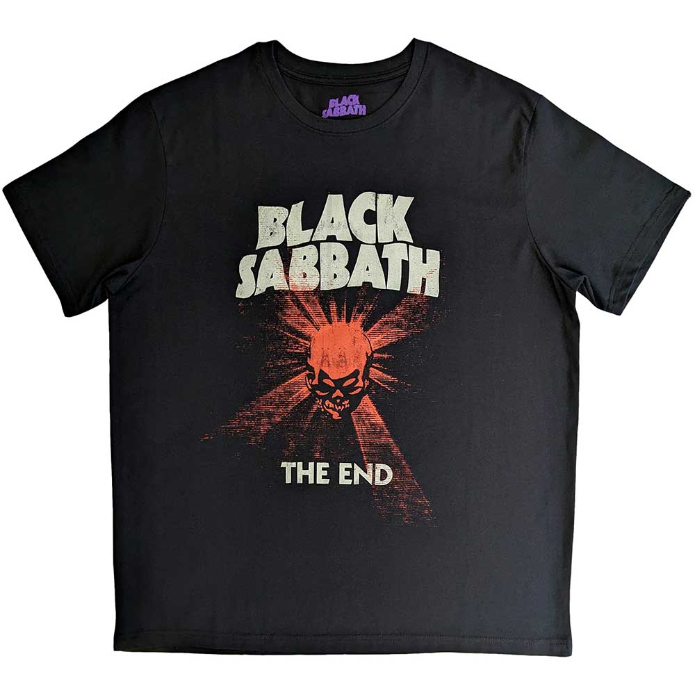 Black Sabbath Unisex T-Shirt: The End Skull Shine T-Shirt