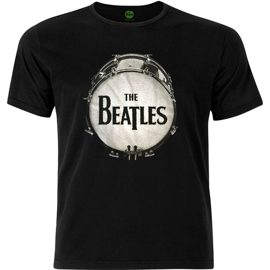 The Beatles Unisex Embellished T-Shirt: Drum (Black Caviar Beads) Embellished T-Shirt