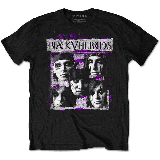 Black Veil Brides Unisex T-Shirt: Grunge Faces T-Shirt