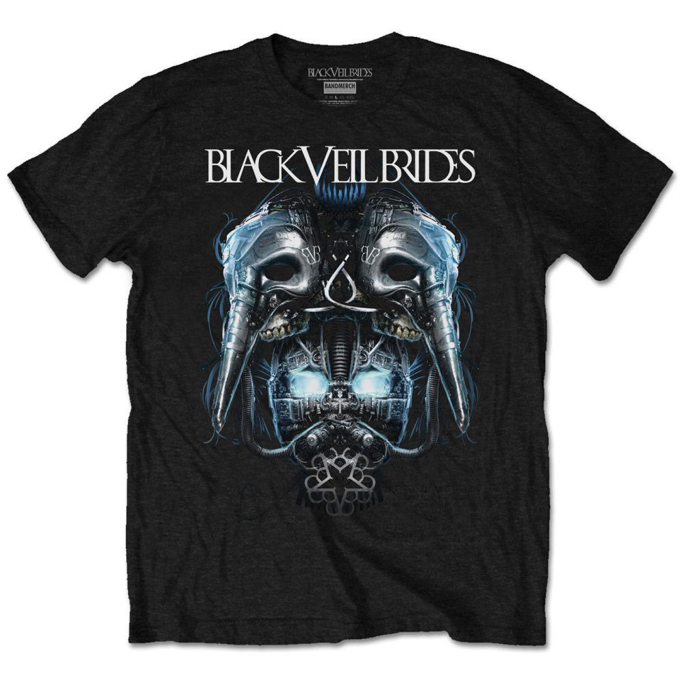 Black Veil Brides Unisex T-Shirt: Metal Mask (Retail Pack) T-Shirt