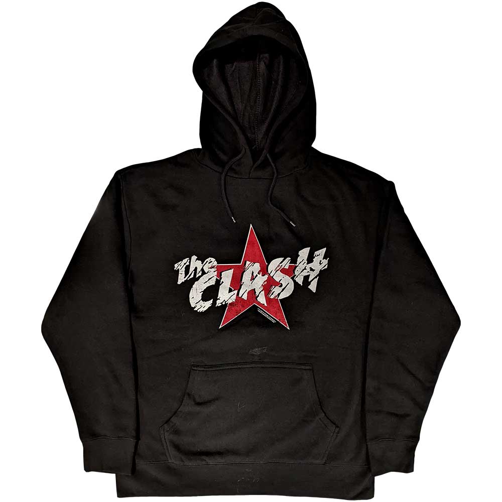 The Clash Unisex Pullover Hoodie: Star Logo Trui met capuchon