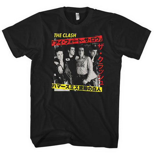 Een foto van een T-Shirt van The Clash.