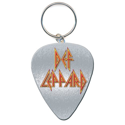 Def Leppard Keychain: Logo Pick (Enamel In-fill) Sleutelhanger