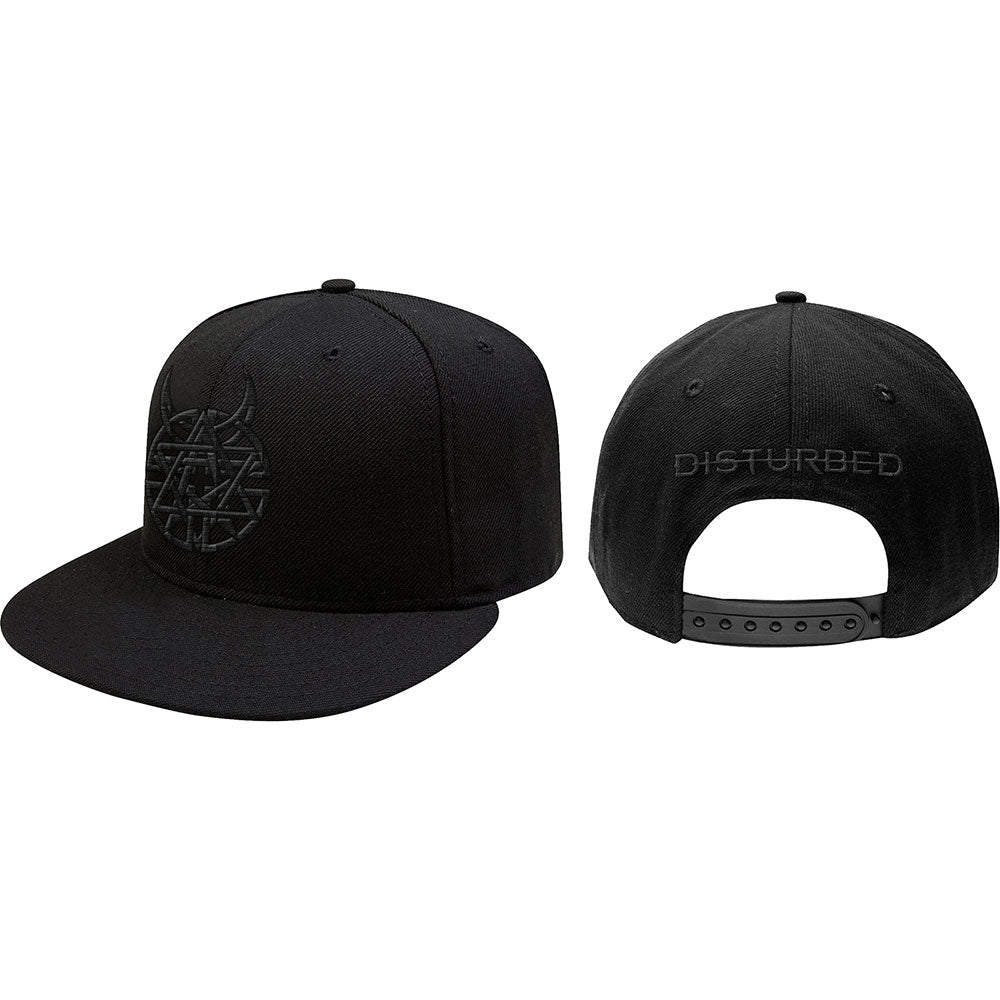 Disturbed Unisex Snapback Cap: Icon & Logo Snapback-pet