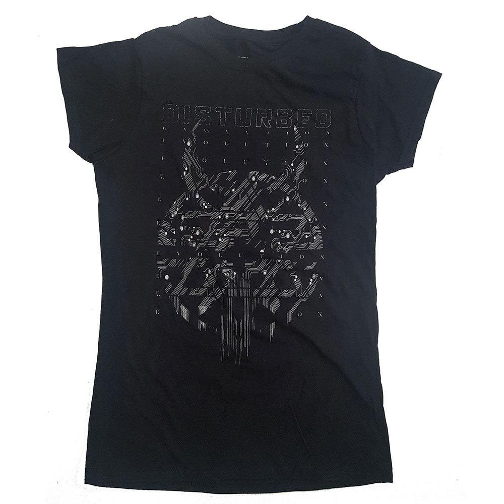 Disturbed Ladies T-Shirt: Omni Foil (Ex-Tour) T-Shirt