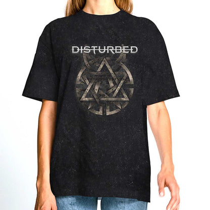 Disturbed Unisex T-Shirt: Riveted (Wash Collection) T-Shirt