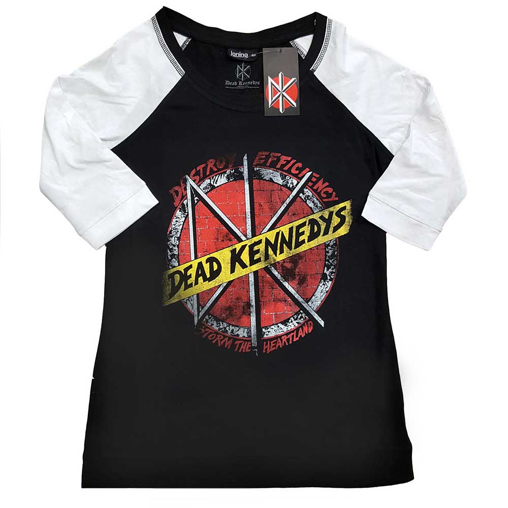 Dead Kennedys Ladies Raglan T-Shirt: Destroy Raglan T-Shirt