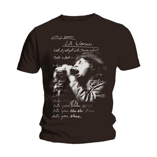 The Doors Unisex T-Shirt: LA Woman Lyrics T-Shirt