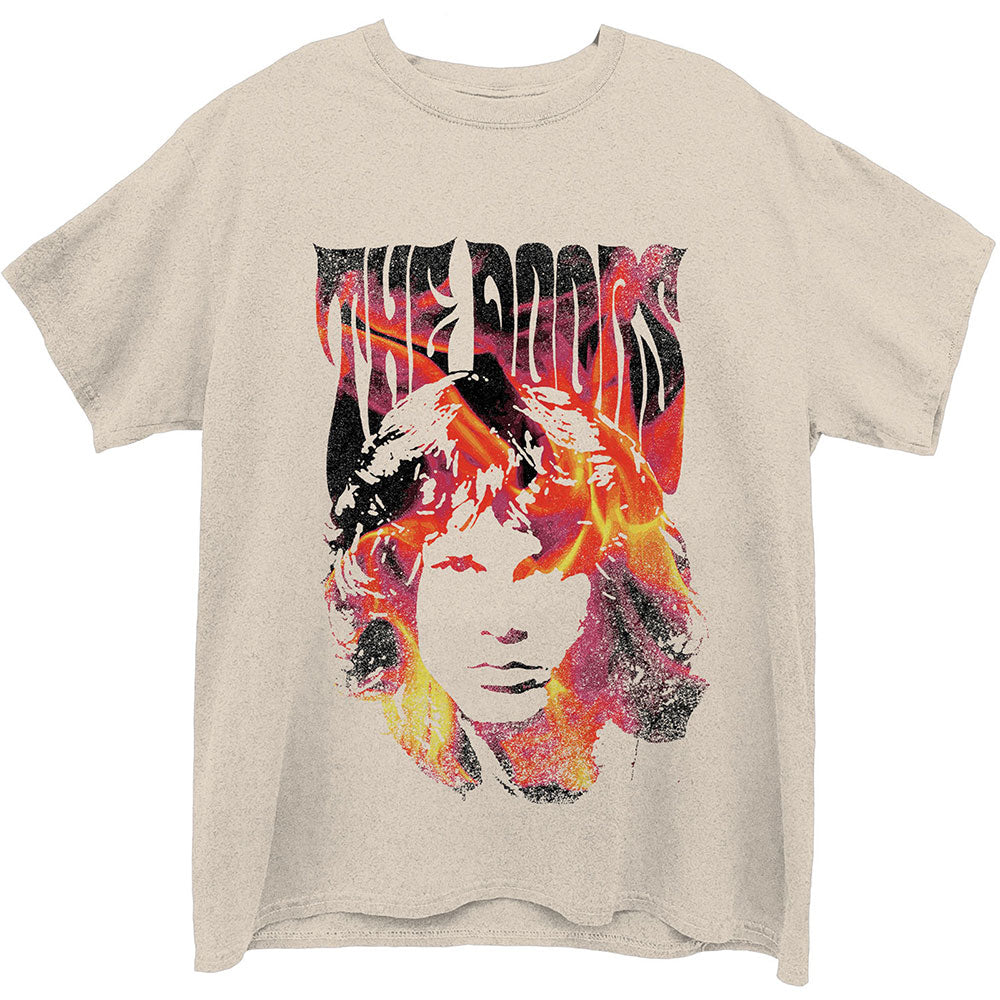 The Doors Unisex T-Shirt: Jim Face Fire T-Shirt