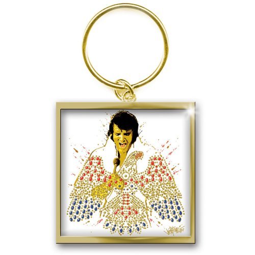 Elvis Presley Keychain: American Eagle (Photo-print) Sleutelhanger