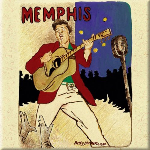 Elvis Presley Fridge Magnet: Memphis Koelkastmagneet