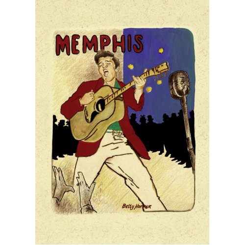 Elvis Presley Postcard: Memphis (Standard) Postkaart