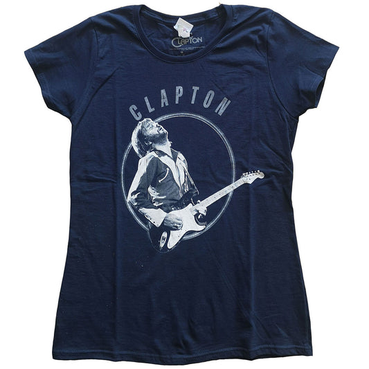 Eric Clapton Ladies T-Shirt: Vintage Photo T-Shirt