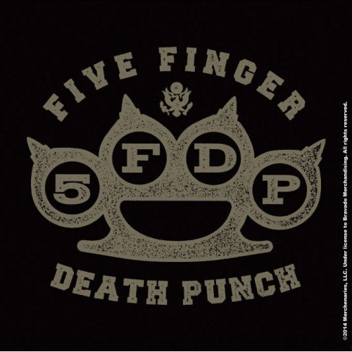 Five Finger Death Punch Single Cork Coaster: Brass Knuckle Onderzetter