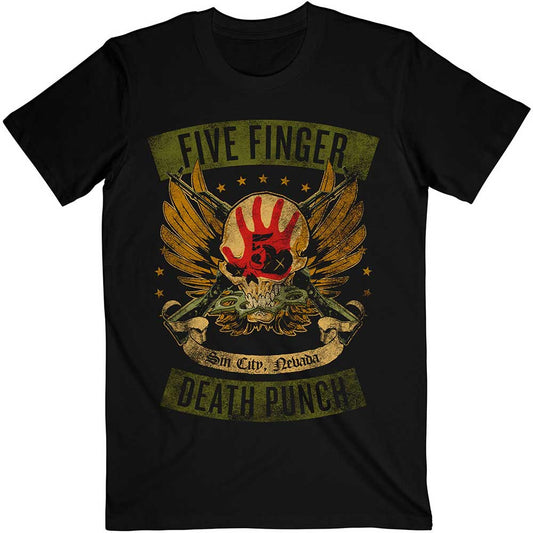 Five Finger Death Punch Unisex T-Shirt: Locked & Loaded T-Shirt