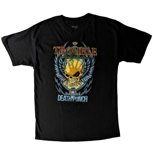 Five Finger Death Punch Kids T-Shirt: Trouble T-Shirt