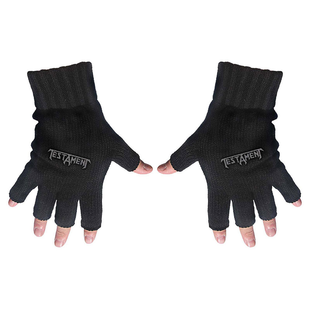 Testament Unisex Fingerless Gloves: Logo Vingerloze handschoenen