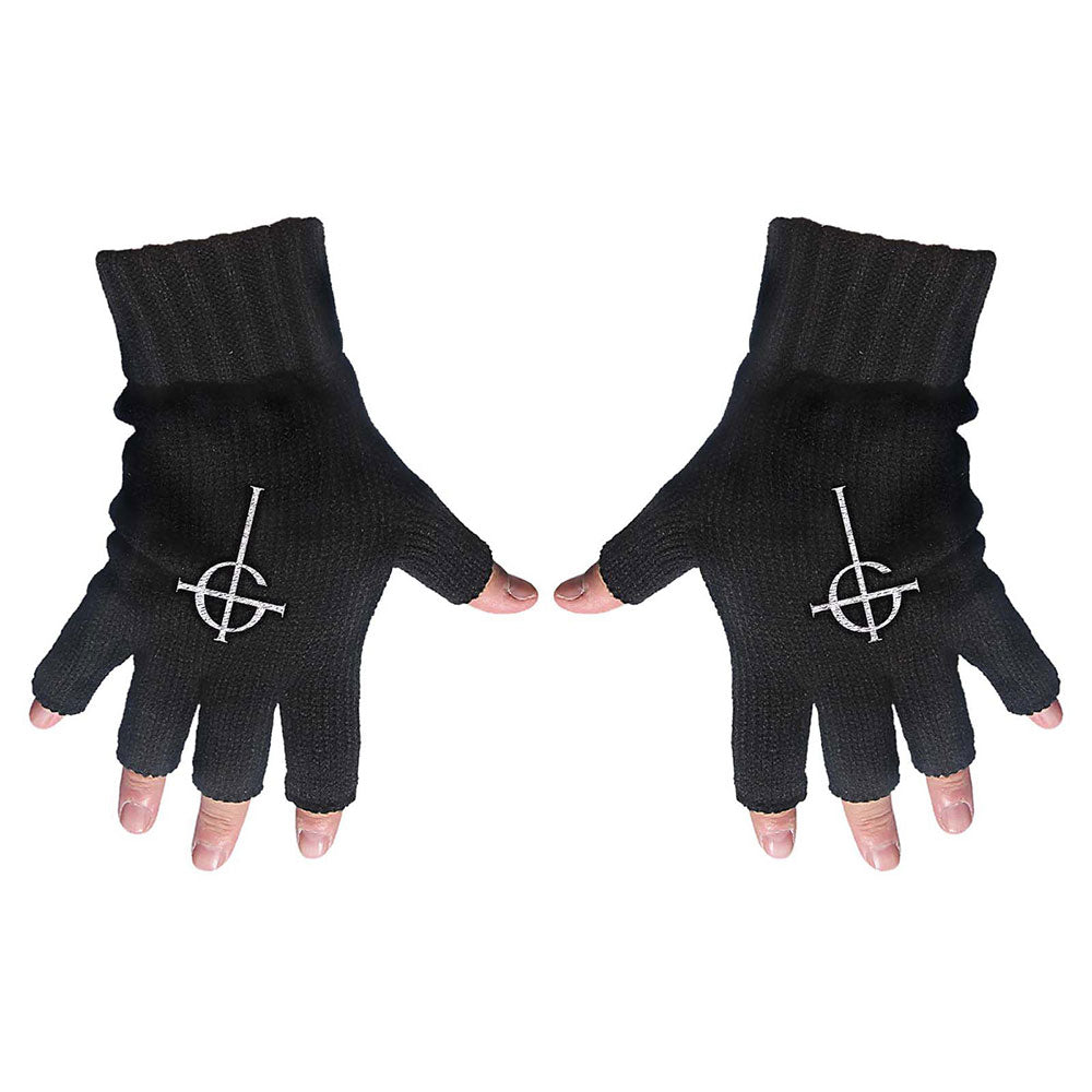 Ghost Unisex Fingerless Gloves: Ghost Cross Vingerloze handschoenen