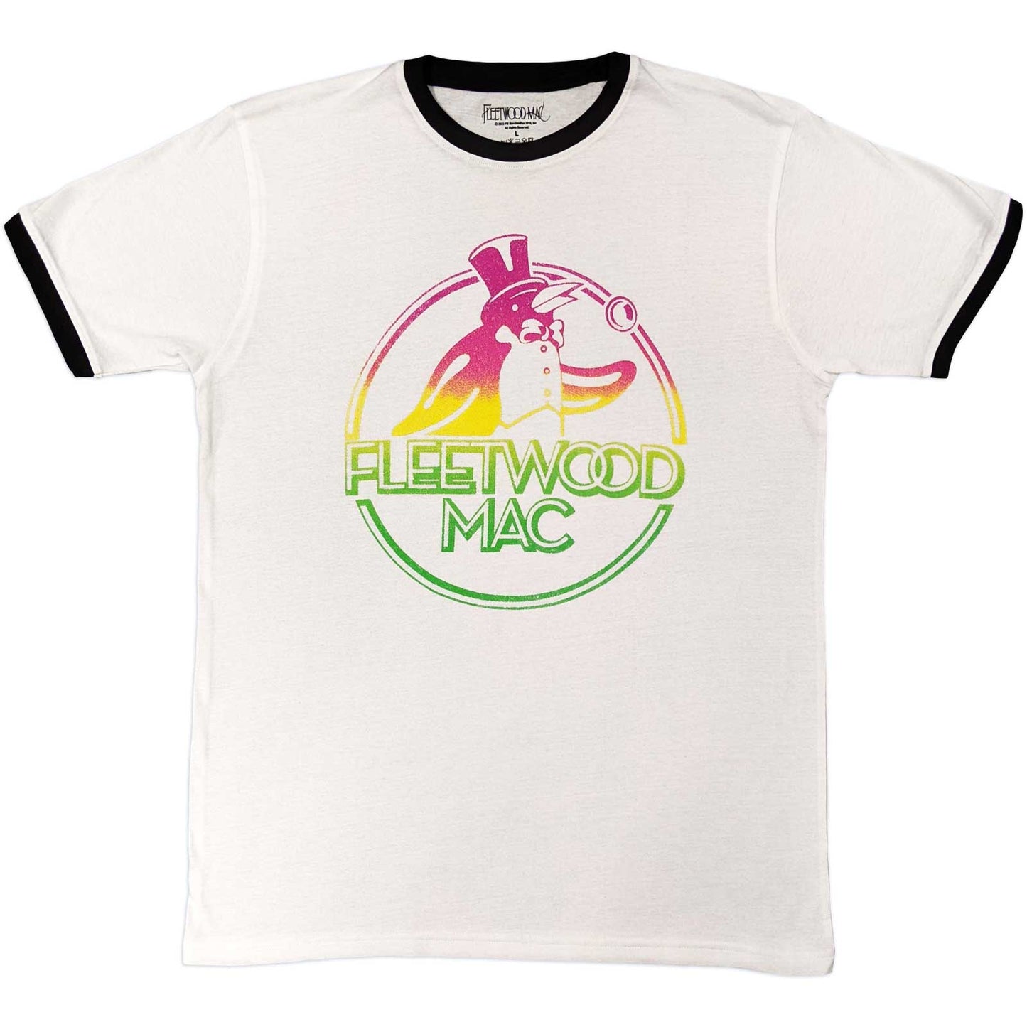 Een foto van een Ringer T-Shirt van Fleetwood Mac.