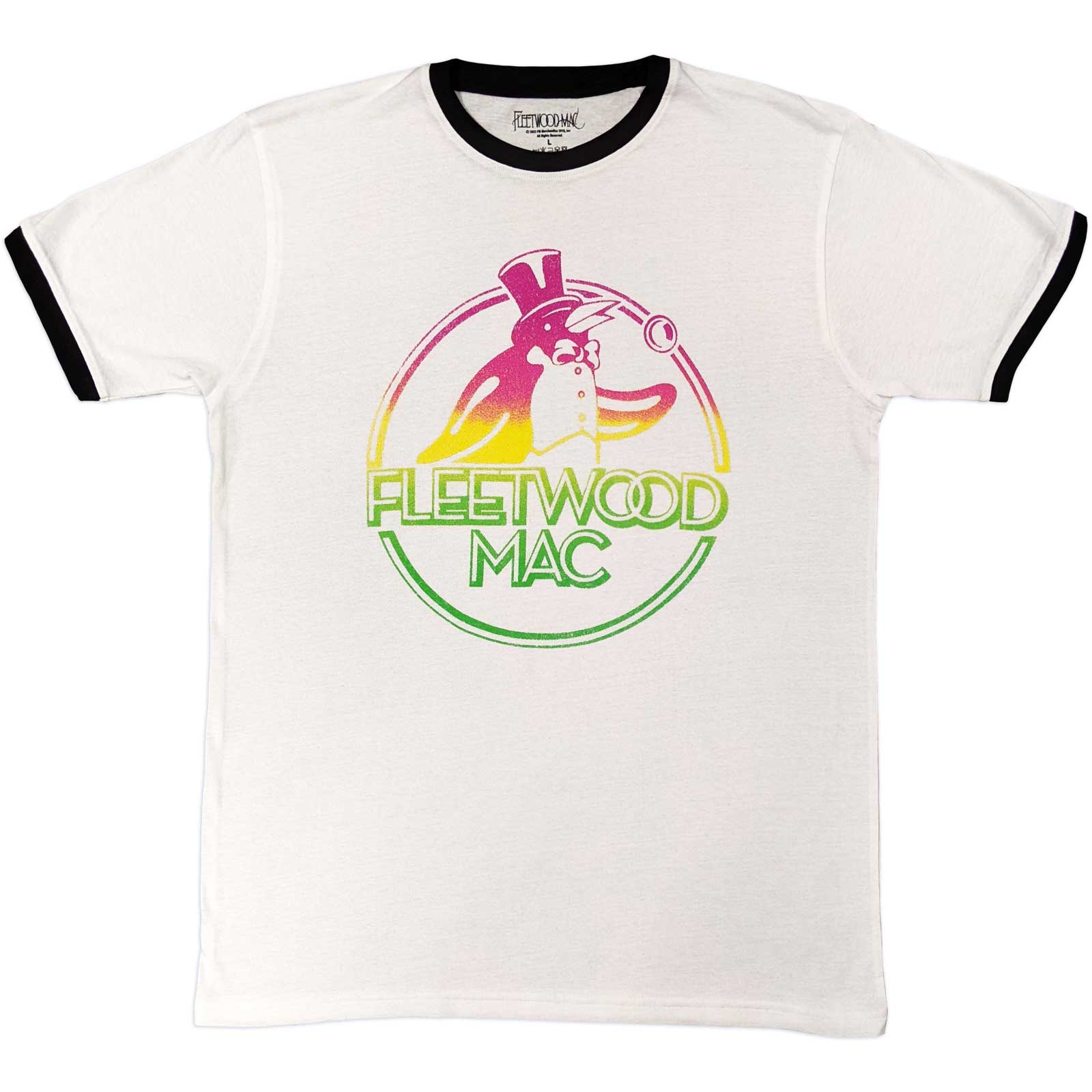 Een foto van een Ringer T-Shirt van Fleetwood Mac.