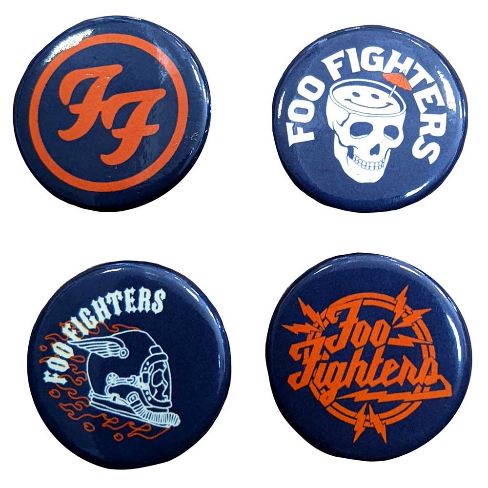 Foo Fighters Pin Badge Set: Logos (Ex-Tour) Set speldjes