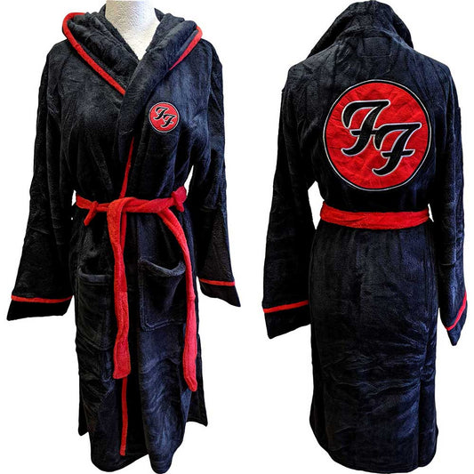 Foo Fighters Unisex Bathrobe: FF Logo  (Small - Medium) Bathrobe