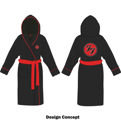 Foo Fighters Unisex Bathrobe: FF Logo  (Small - Medium) Bathrobe