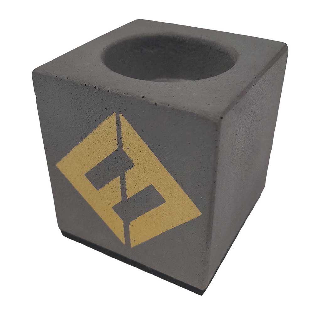 Foo Fighters Tea Light Holder: Concrete & Gold (Ex-Tour) Theelichthouder
