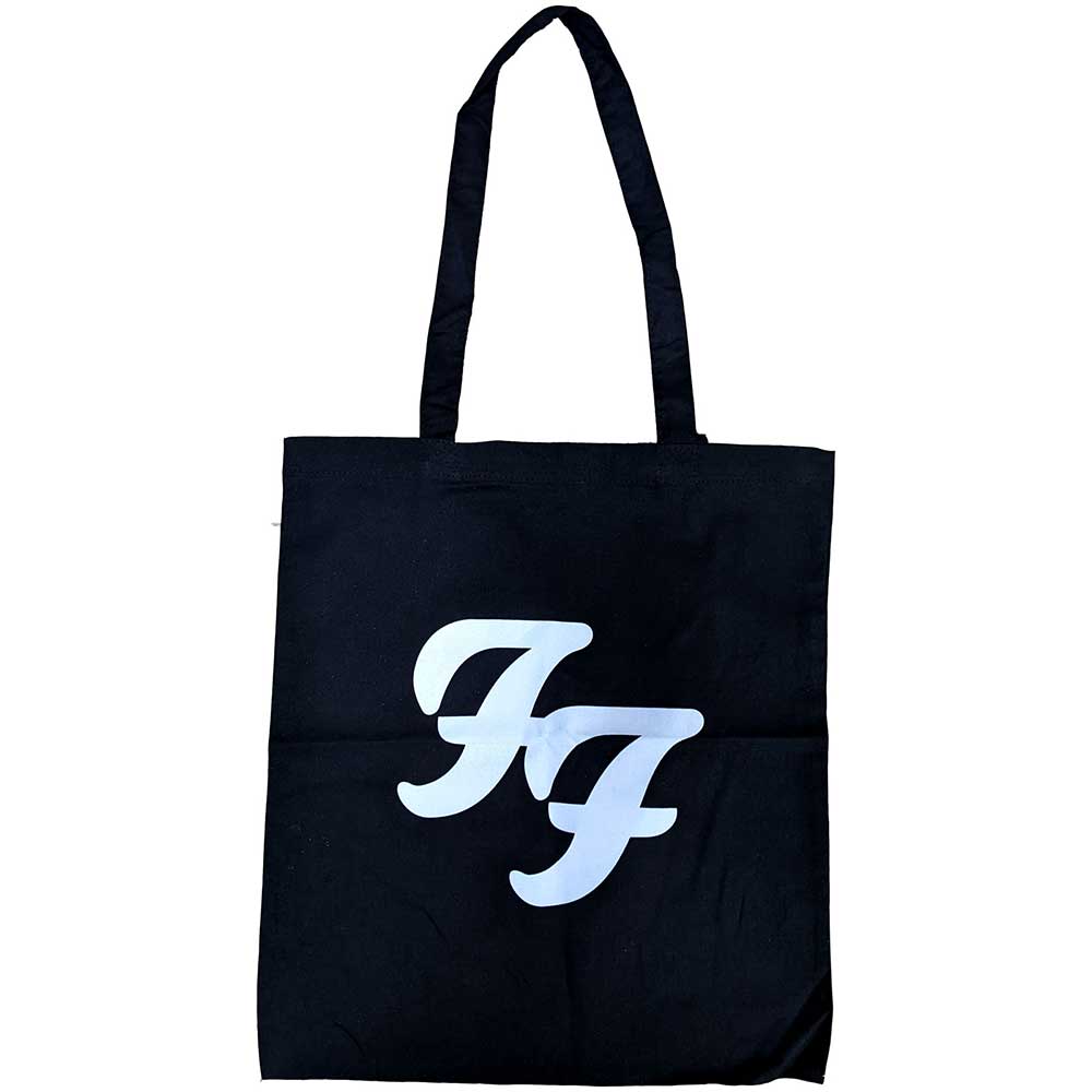Foo Fighters Tote Bag: White FF (Ex-Tour) Tote Bag
