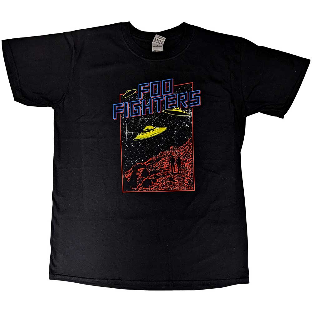 Foo Fighters Unisex T-Shirt: UFOS 2015 European Tour (Back Print) (Ex-Tour) T-Shirt