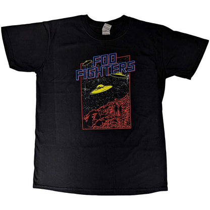 Foo Fighters Unisex T-Shirt: UFOS 2015 European Tour (Back Print) (Ex-Tour) T-Shirt
