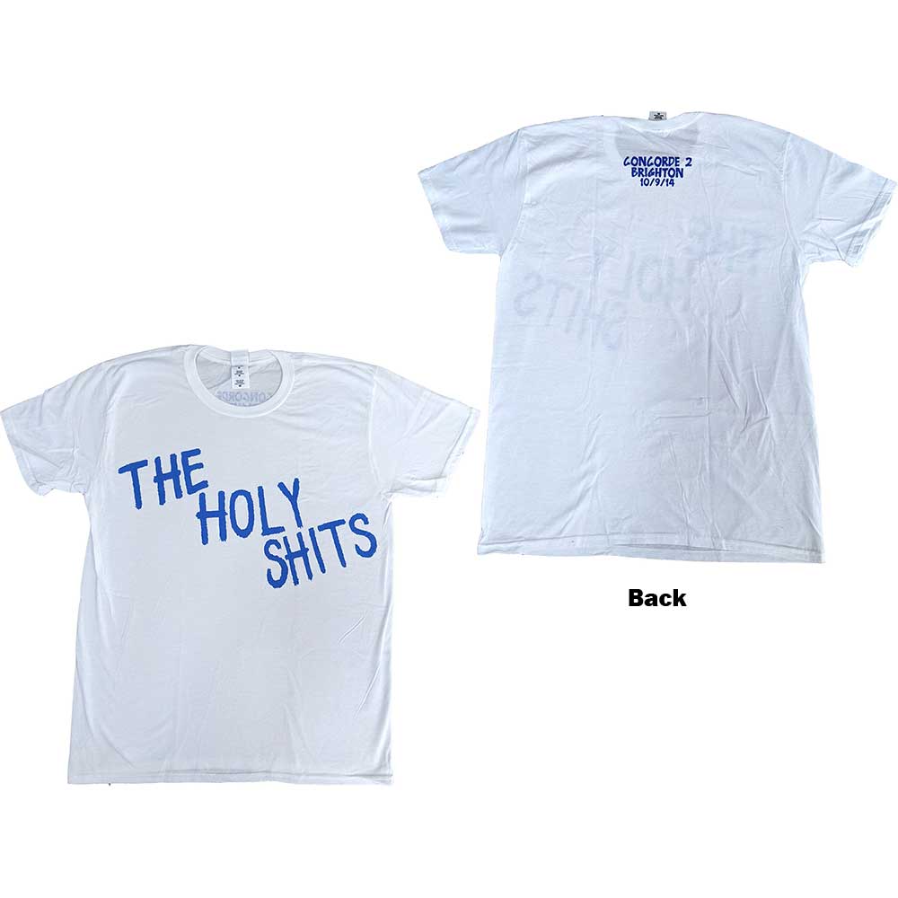 Foo Fighters Unisex T-Shirt: The Holy Shits Brighton 2014 (Back Print) (Ex-Tour) T-Shirt