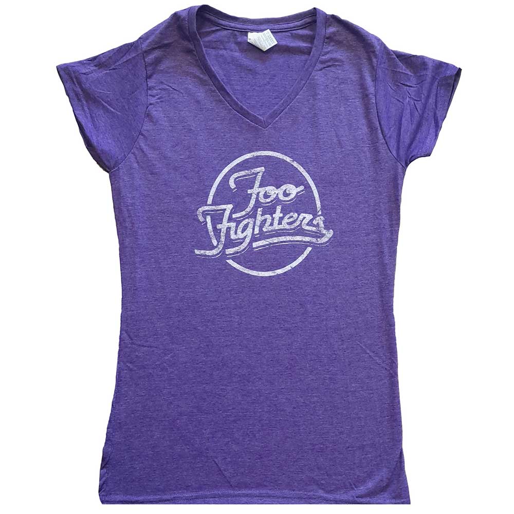 Foo Fighters Ladies T-Shirt: Text Logo (Ex-Tour) T-Shirt