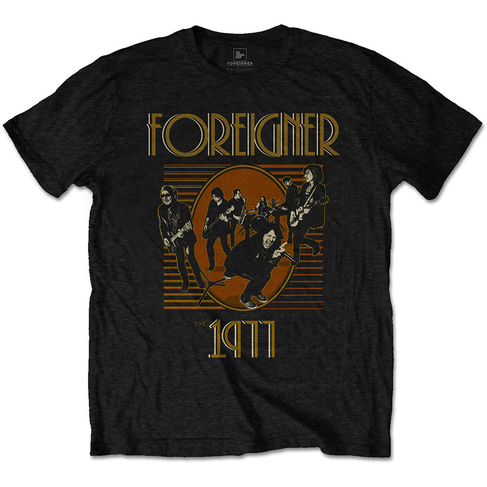 Foreigner Unisex T-Shirt: Est. 1977 T-Shirt