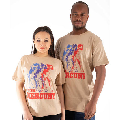 Freddie Mercury Unisex T-Shirt: Multicolour Photo T-Shirt