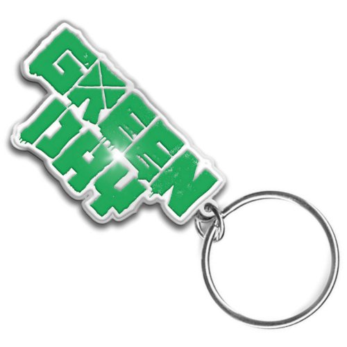 Green Day Keychain: Band Logo (Enamel In-fill) Sleutelhanger