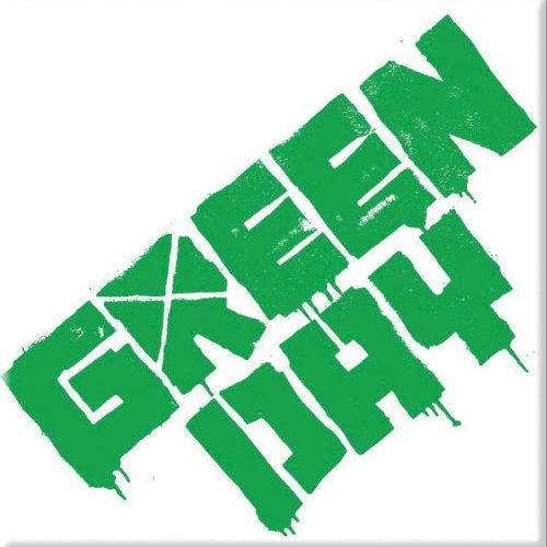 Green Day Fridge Magnet: Logo Koelkastmagneet