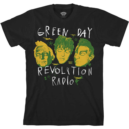 Green Day Unisex T-Shirt: Scribble Mask T-Shirt